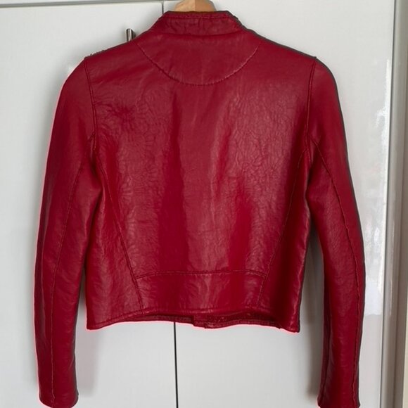 Maje Bonnie Leather Moto Jacket - Picture 3 of 12